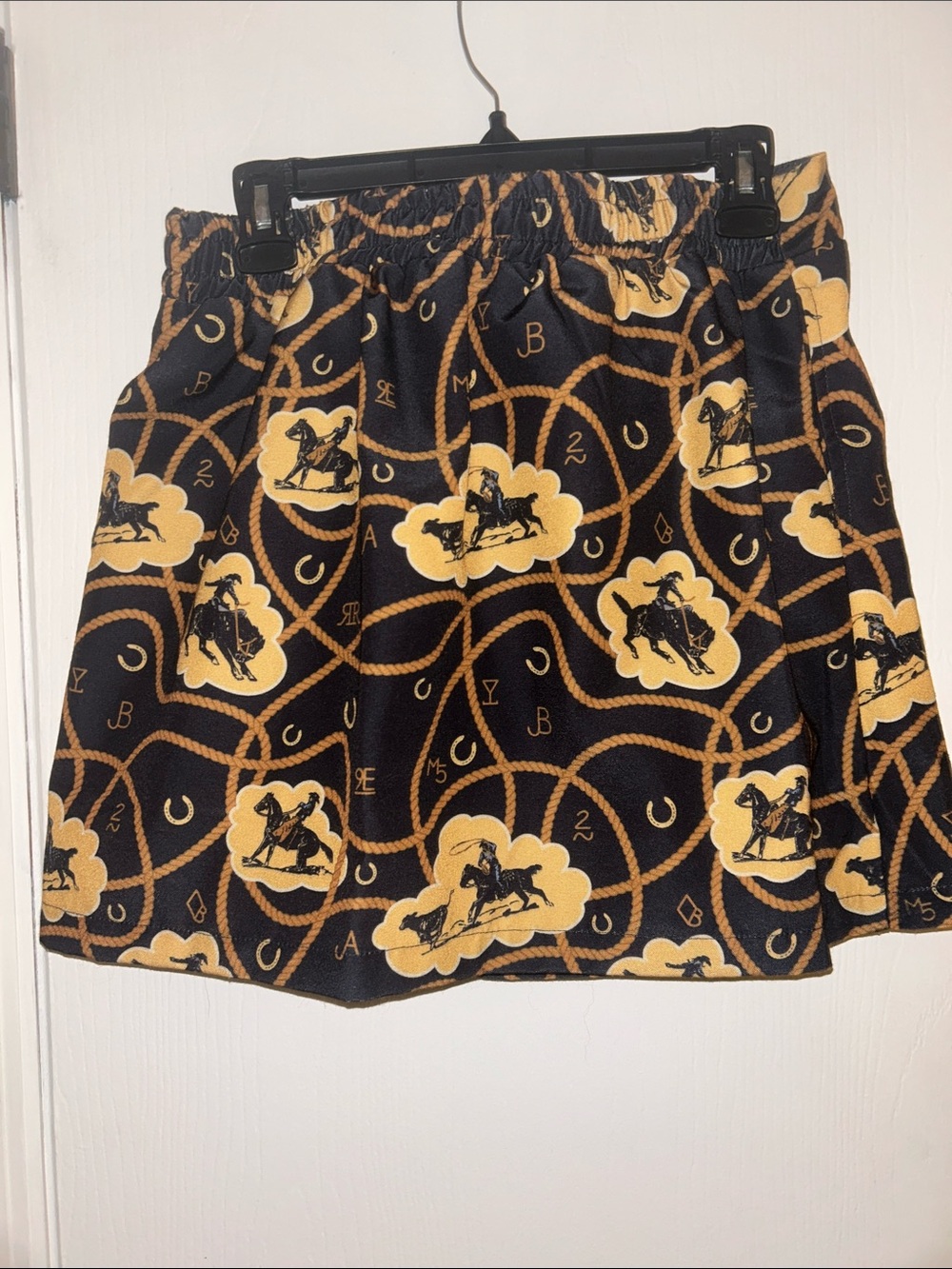 Black & tan western Print Mini Skirt by 2FLY - Picture 5 of 7